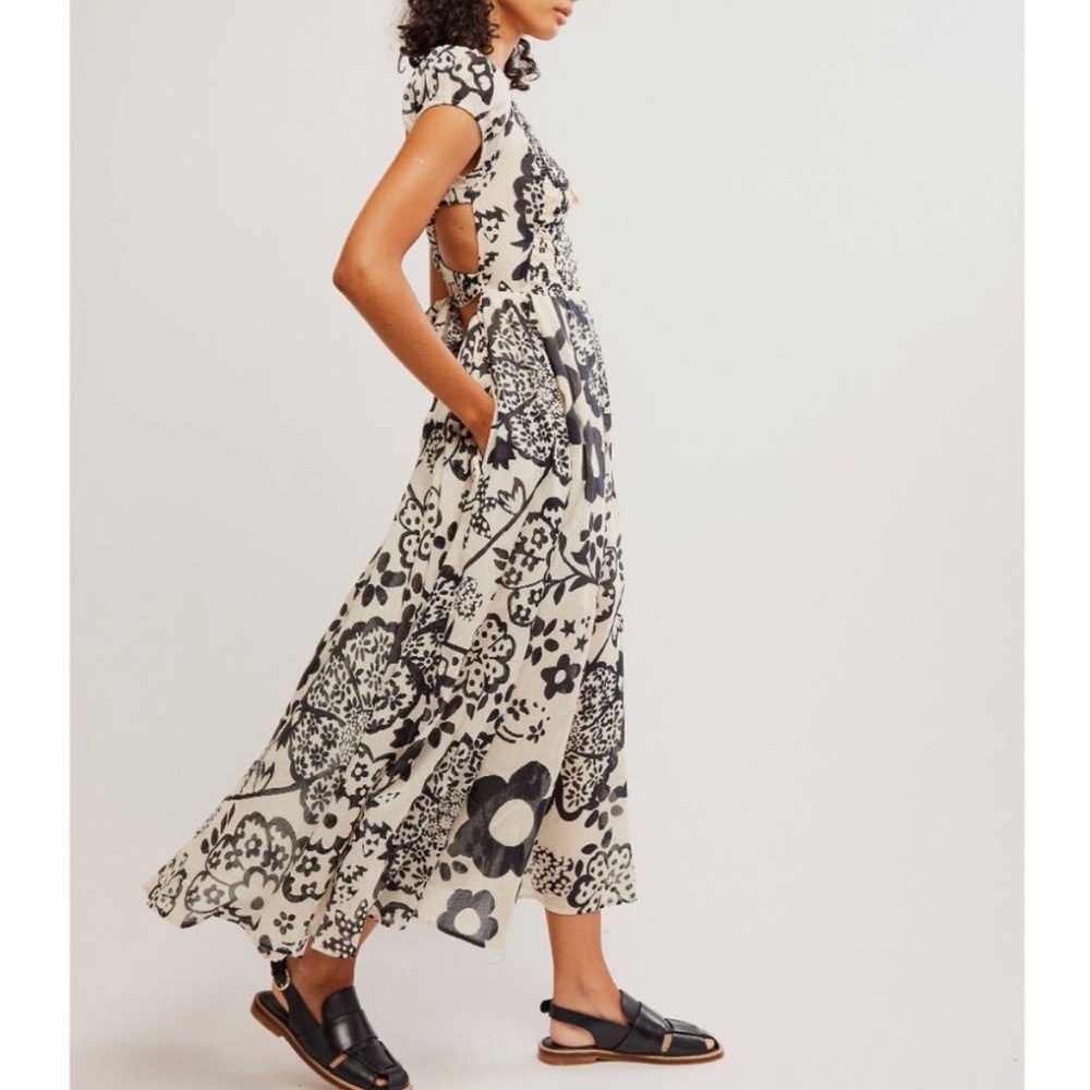 Free People Ultraviolet Dress In Bright White Combo - Picture 3 of 9